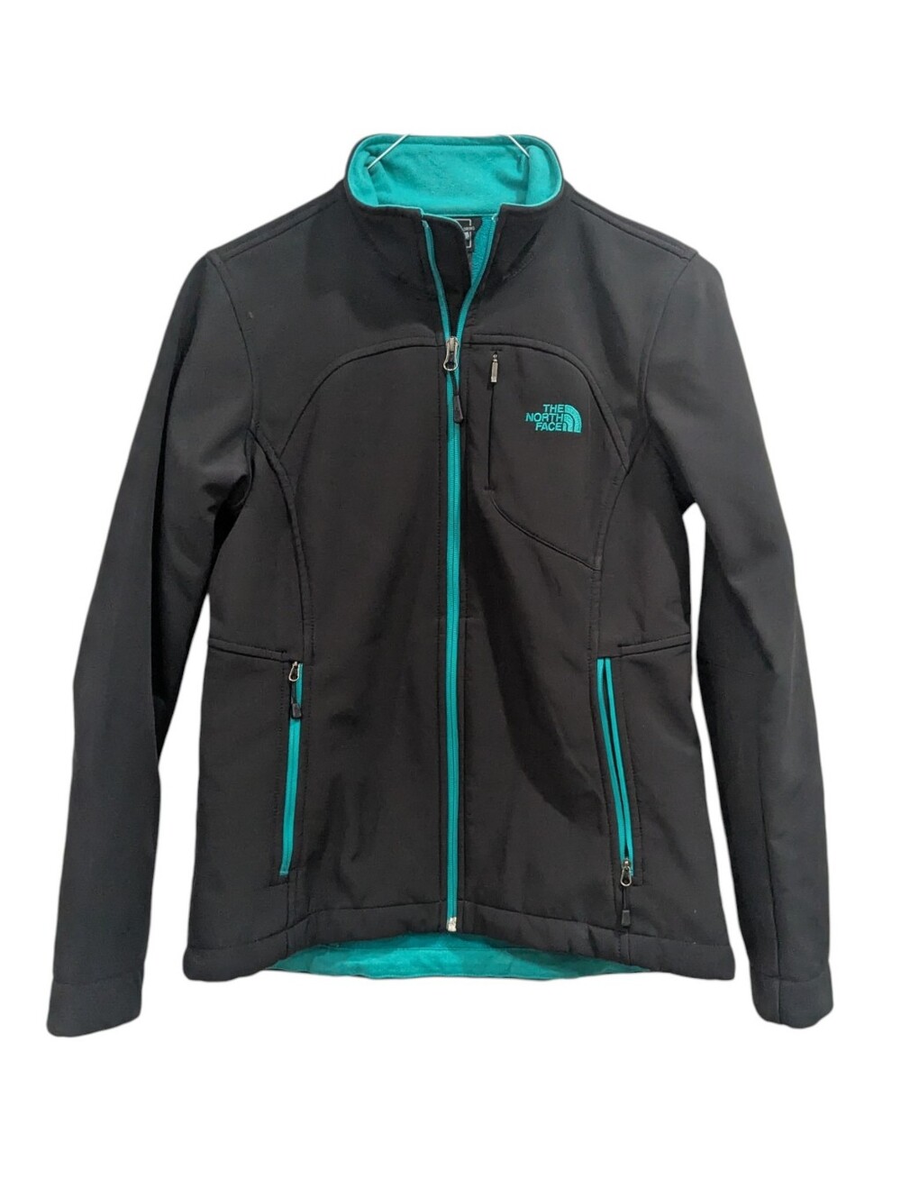 The North Face Apex Bionic Jacket Women's Medium Teal Softshell Fleece Full Zip
